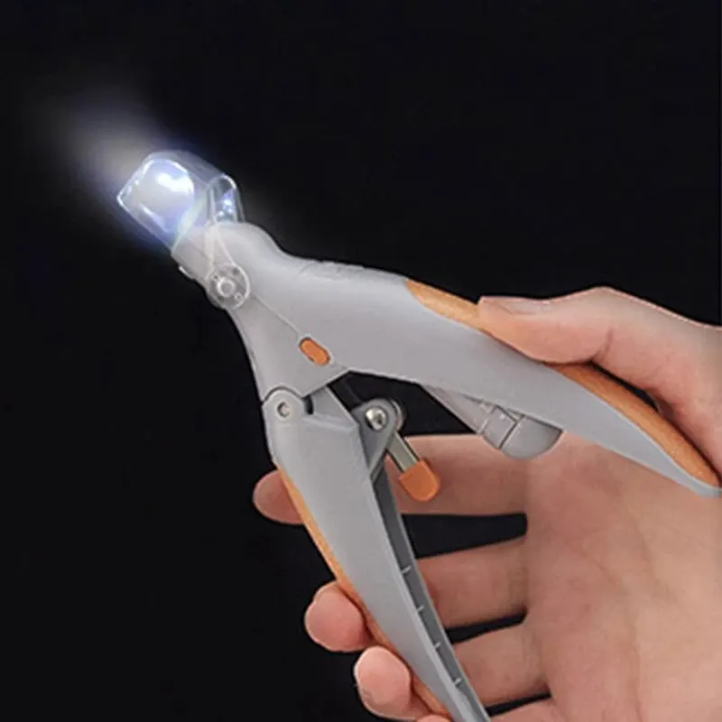 Pet Nail Clipper With LED Light Dog Cat Special Multifunction Trimmer Pet Cleaning Grooming Supplies