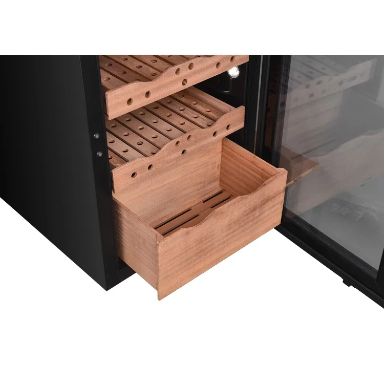 Cigar Cabinet Home Kitchen Humidor Showcase Humidity Controlled Cigar Coolers Small Electhomerefrigerator Electric Compressor