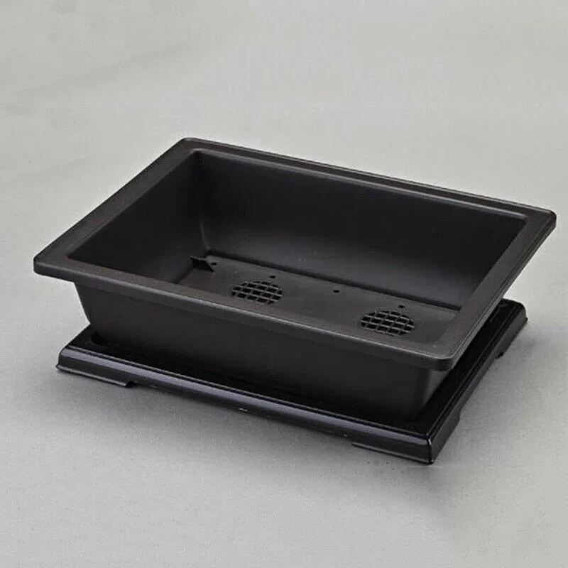 Description Picture 6 of itemContainer Flower Pot Holder Living Room Nursery Plastic Rectangle Reusable Saucer Antique Balcony Bonsai Garden
