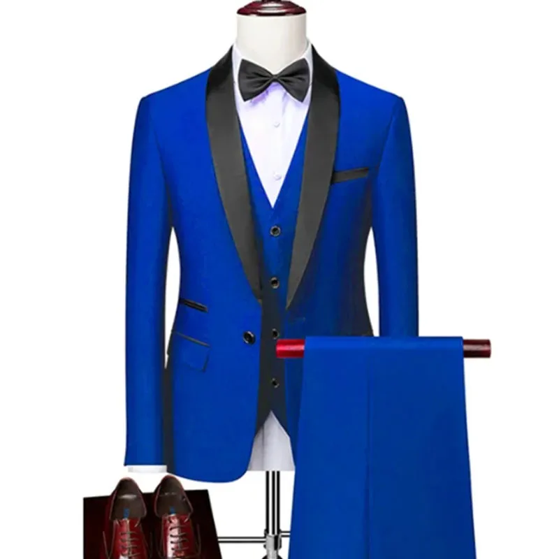 suits for men 3 Pieces Set Formal Slim Fit tuxedo suit Prom Suit Male Groom Wedding Blazers High Quality Dress Men's clothing