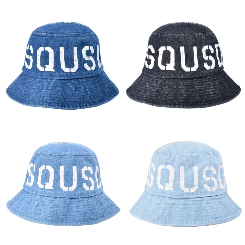 

Summer Fisherman Hat for Woman Bucket Hat Letter Printing Wide Brims Hat