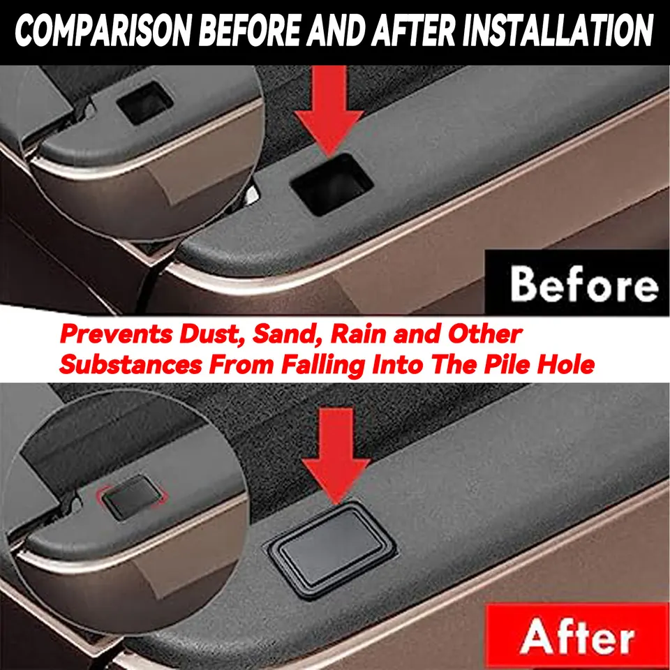 Huamengyuan LKW Lochstopfen Set - 2 Stück Ladeflächen-Abdeckungen Für Ram 1500 2019-2021