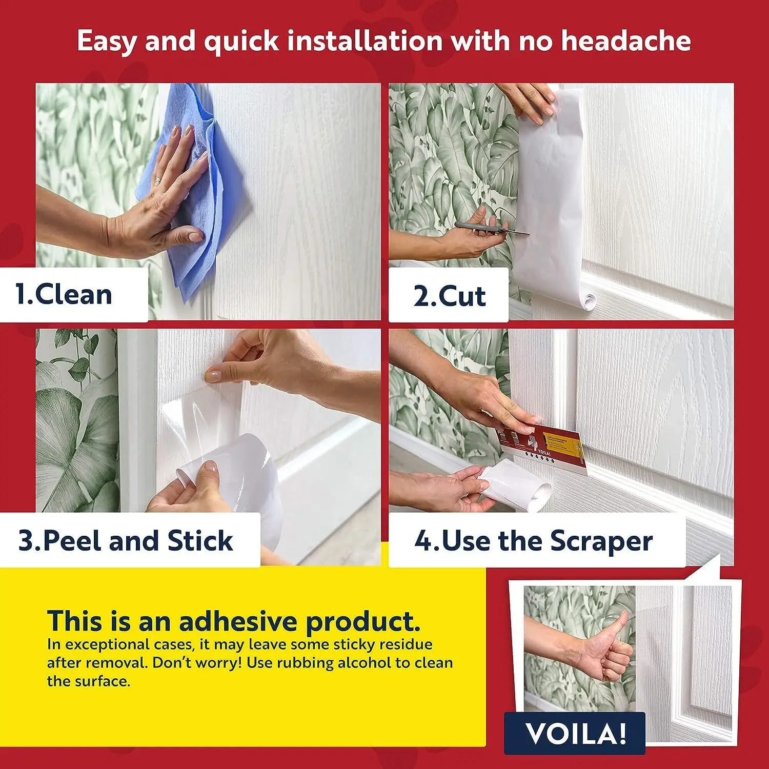 Door Protector from Dog Scratching Clear PET Door Guard for Dogs Frame Furniture Protector Deterrent Tape anti scratch tape