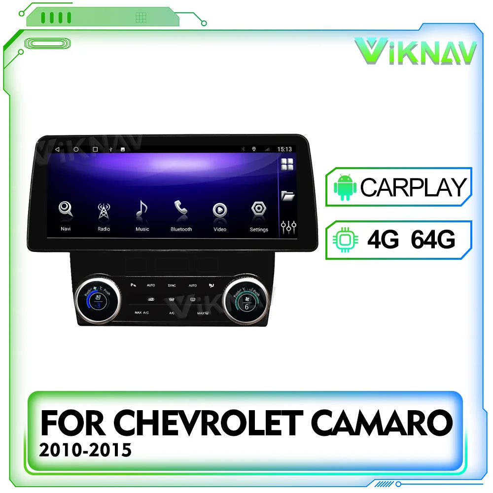 aoonav Android 10インチ タッチスクリーンカーラジオ Chevrolet Camaro 2010 2011 2012 2013  2014 2015用、GPSナビゲーション 4GB+64GB対応 carplay/ 高級ブランド 車、バイク、自転車