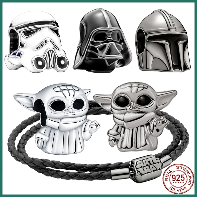 Herocross Stars Wars 925 Sterling Silver War Charms Beads Fit Pandora Bracciali Originali Per Le Donne 925 Argento Gioielli Fai Da Te Regalo