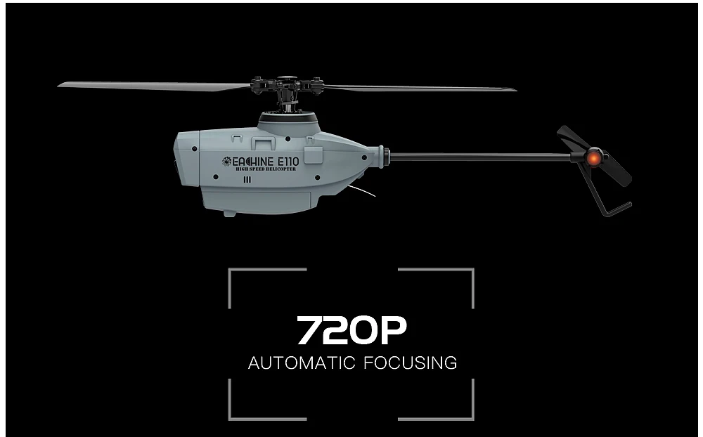 Eachine E110 RC Helicopter, OEACHINE EllO ICOFTEI Z2OP AUTOMATIC FOCUS