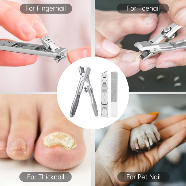 Toenail Clippers for Seniors Thick Nails No Splash Nail Clippers for Men-Heavy  Duty Toe Nail Clippers for Women with Catcher - AliExpress