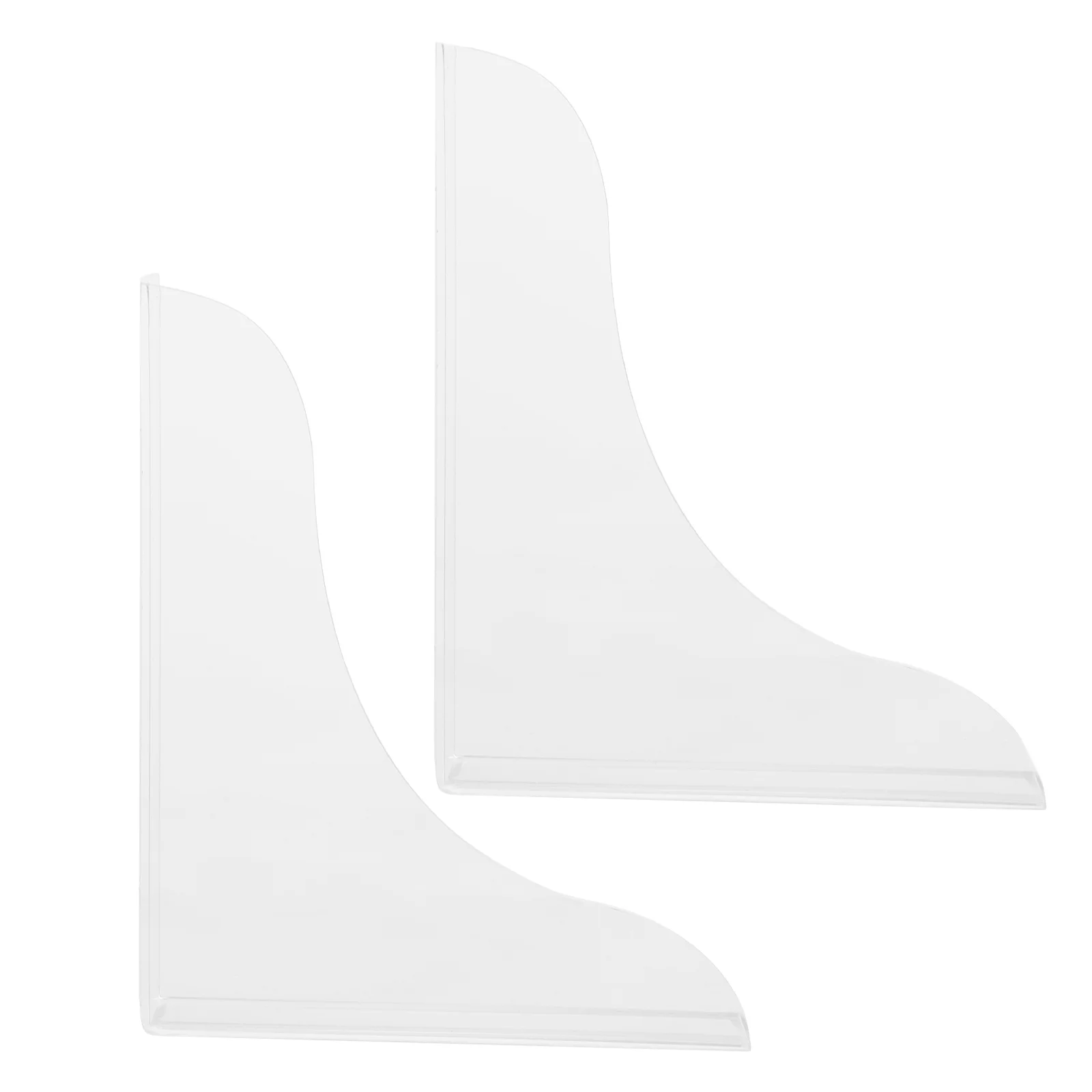 

2 Pcs Splash Guard 2-piece Set Bathtub Sink Splashing Corner For Shower Water Guards Edge Acrylic Sinks Bathroom