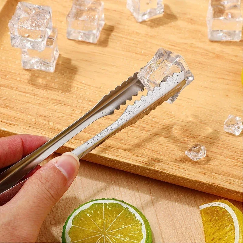 Stainless Steel Ice Tongs 5/1pcs Buffets Tongs Portable Wedding Party Candy Buffet Bar Home Kitchen Tools BBQ Ice Cream Tools
