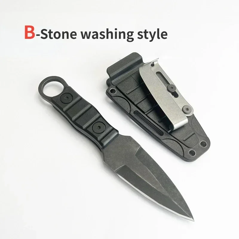 Sa2d6154d998548c481a8738c8b7ba77ch New Pocket knife Outdoor small straight knife,utility knife +K sheath, high hardness survival knife, camping EDC tool portable Mallzona