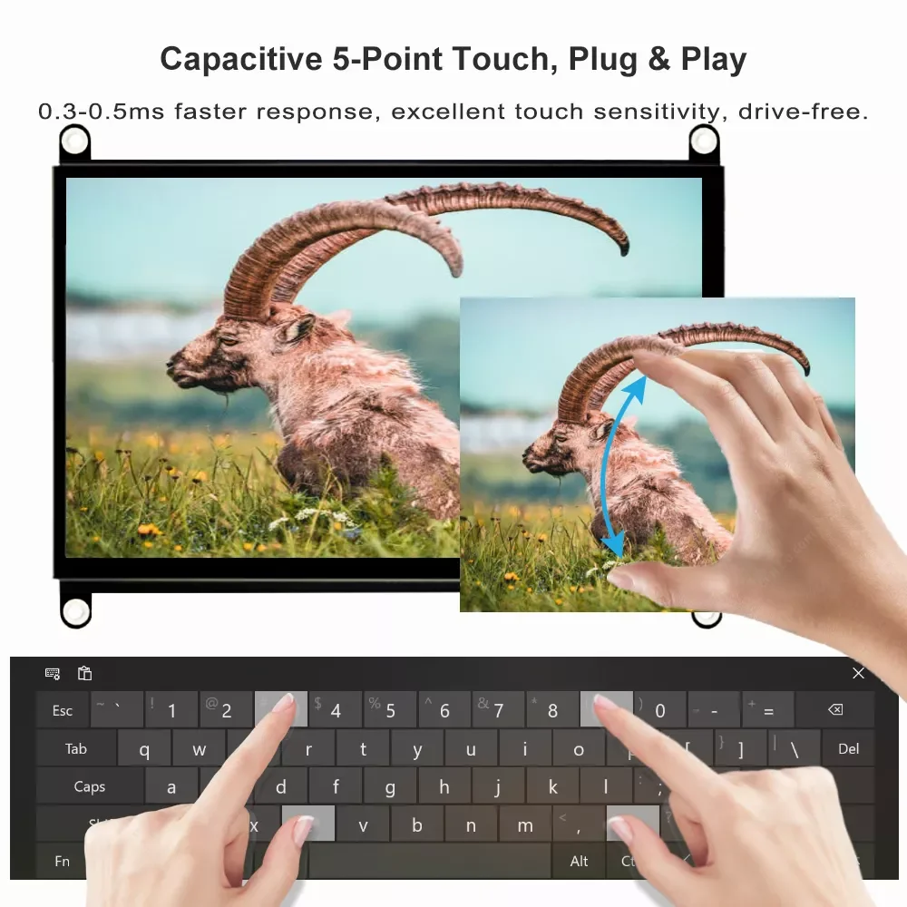   ÷ 1024x600 ġ ũ ,  Ŀ, CPU ͸, ̽  7 ġ HDMI ÷