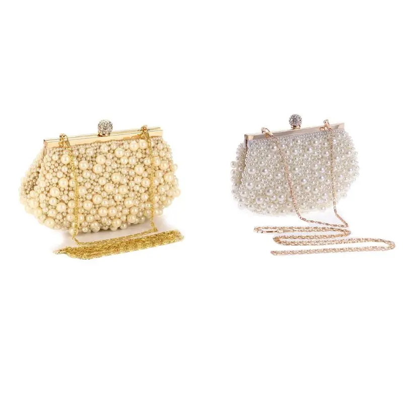 

Stylish Women Beads Handbag Evening Party Bridal Clutch Bag Prom Wedding Wallet