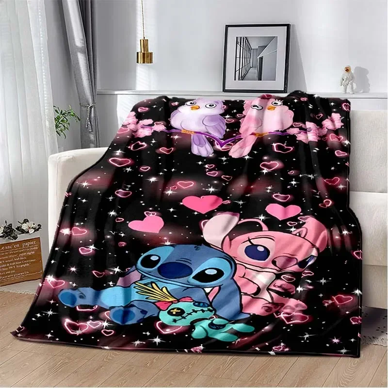 thumbnail image 1 of Manta de franela con patrón de puntadas de Disney, manta de forro polar, regalo para niños y adultos, sofá, ropa de cama, regalos para niños, 1 of 5