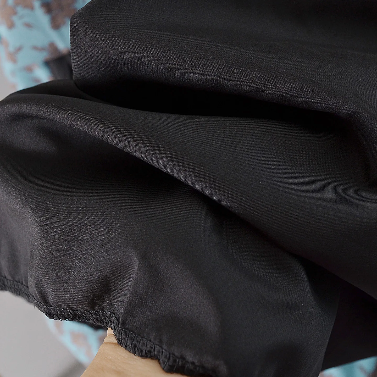 Plus Size Women's Long Skirts Autumn Of 2025 New Korean-style Fashion Floral Peacock Blue Cake Skirt 5977