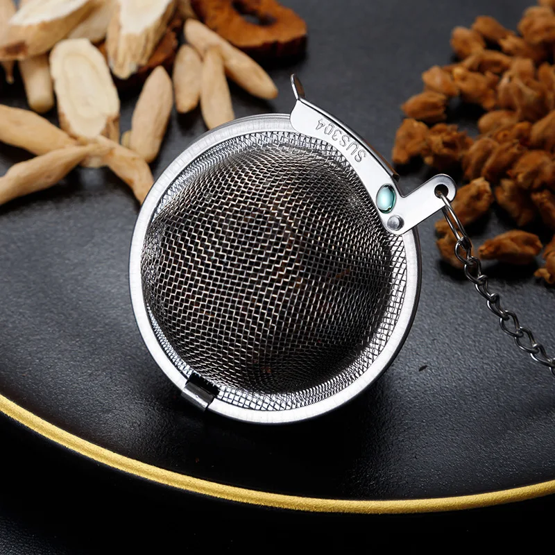 Cooking Strainers 304 Stainless Steel Seasoning Ball Bag Seasoning Halogen Sauce Pot Soup Bag Stew Meat Filter ball Tea Ball Kitchen Tools