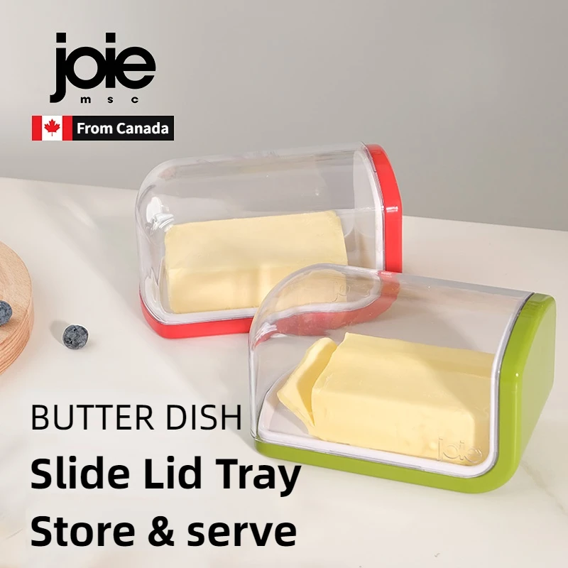 butter storage box joie Butter Storage Box Sliding Lid Design Butter Dish Sealed Fresh-Keeping Storage Cheese Food Grade Fabric Refrigerator