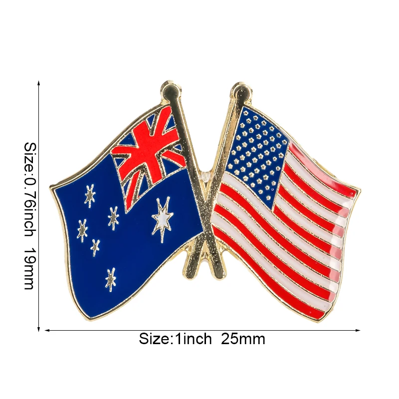 Australian Flag Badge Brooch - National Lapel Pin
