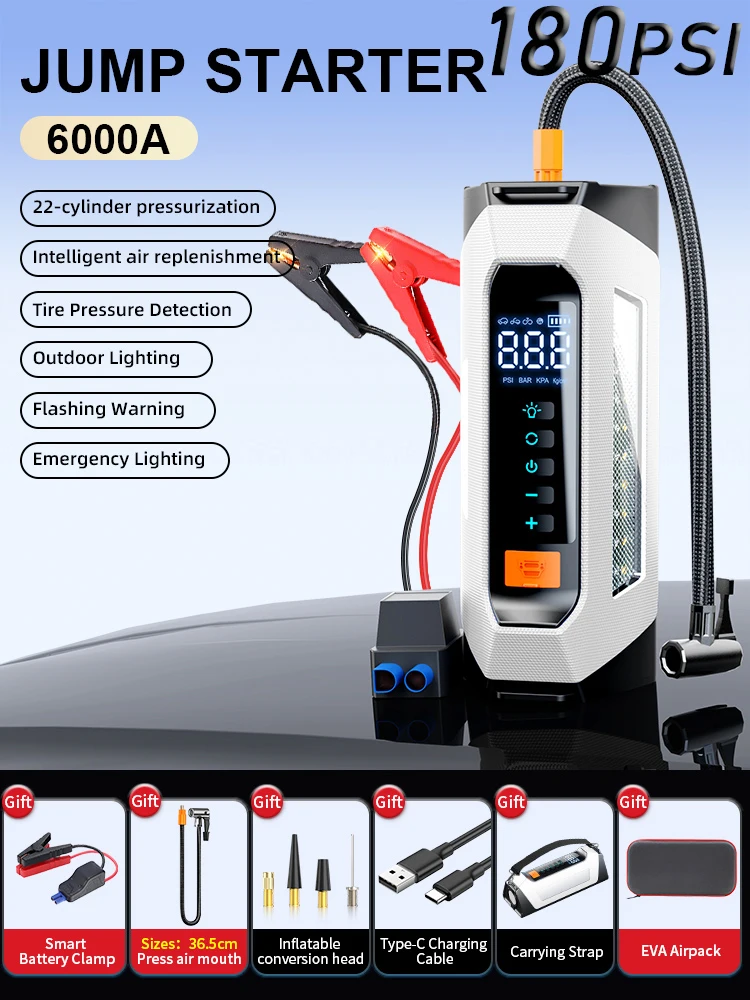 6000A White 180 PSI