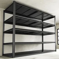 55" W Storage Shelves 3000LBS Heavy Duty Shelving 5 Tier Adjustable Metal Shelving Unit for Storage Rack Garage Shelves 1