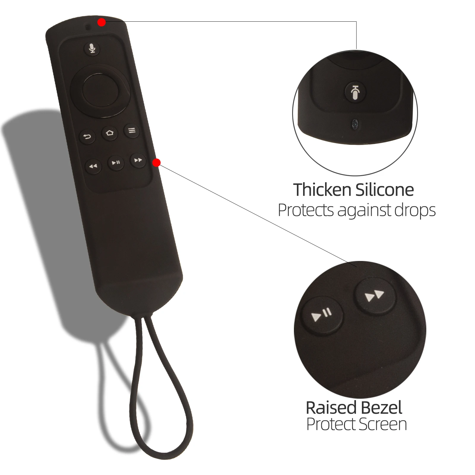 Silicone Case Fit For Fire TV 4K Alexa Voice Remote 2nd Gen Stick