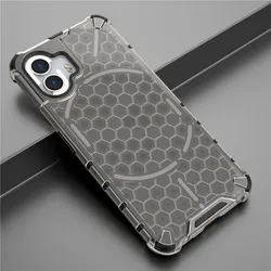 Shockproof Honeycomb Hard PC Protective Bumper Case, 6.7 - Inch for Nothing Phone 1 (Black)