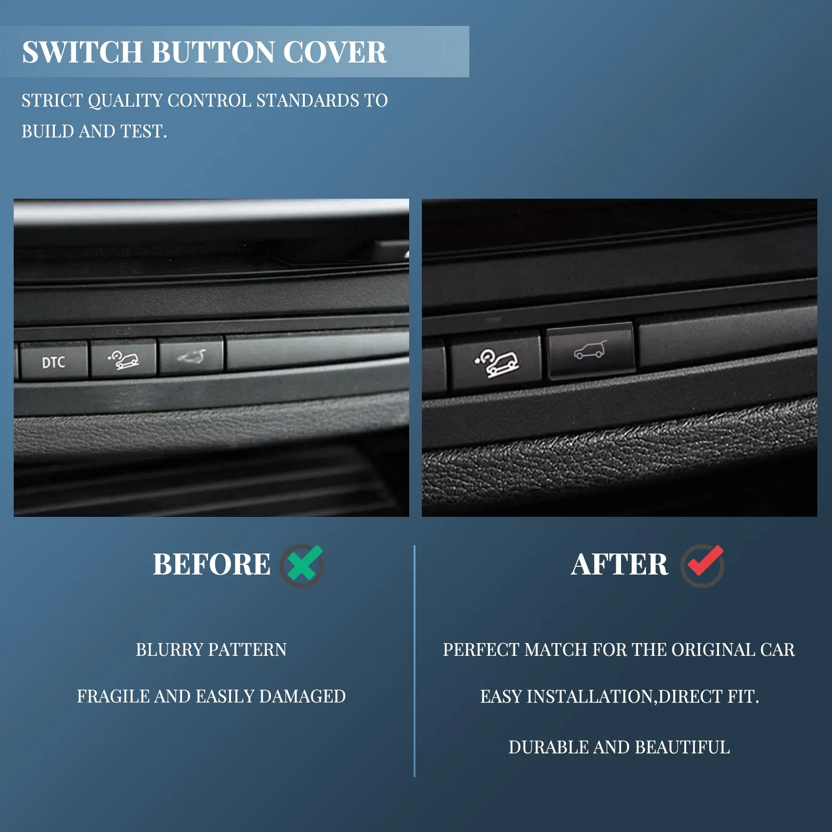 Tailgate Rear Trunk Switch Button Cover For BMW X5 E70 2006-2013 X6 E71