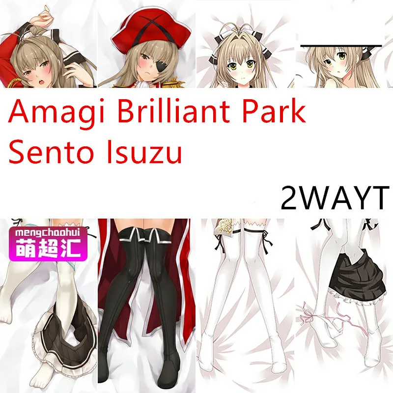 

Anime Amagi Brilliant Park Sento Isuzu Cosplay Dakimakura 2WAYT Hugging Body Pillow Case Otaku Pillow Cushion Cover