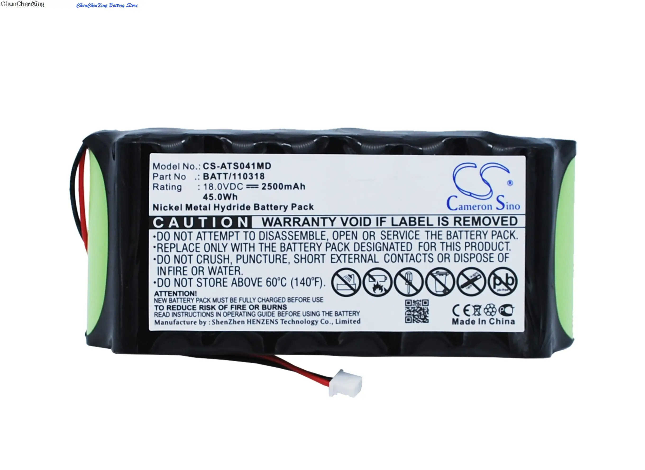 

Cameron Sino 2500mAh Battery 120318, BATT/110318 for Atmos Pump Wound S041