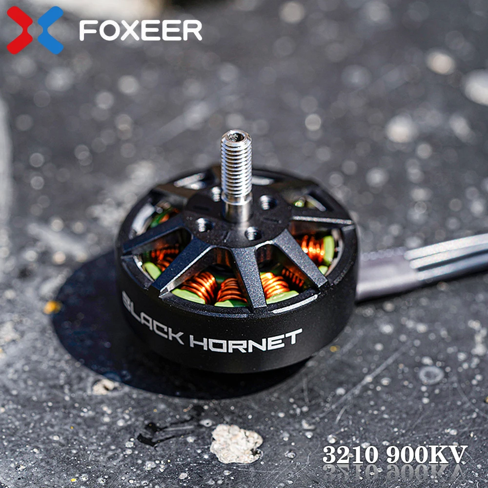 foxeer-black-hornet-3210-900kv-brushless-motor-n52h-high-quality-magnet-enjoy-surging-power-for-9-10inch-for-rc-fpv-drone