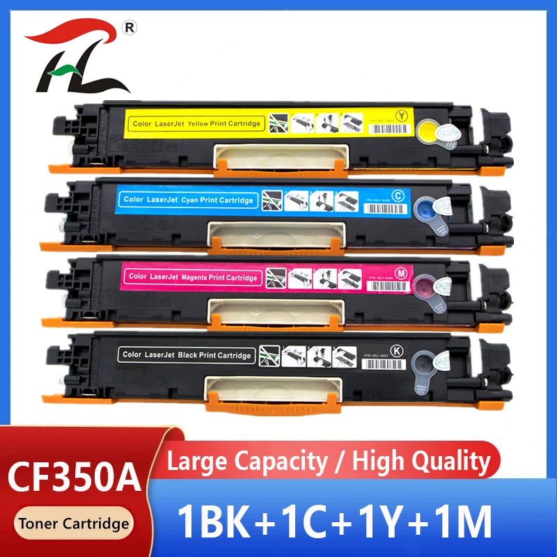 

1PK Compatible for CF350A CF350 350a CF351A CF352A CF353A Toner cartridge for 130A for hp Color LaserJet Pro MFP M176n M176 M177