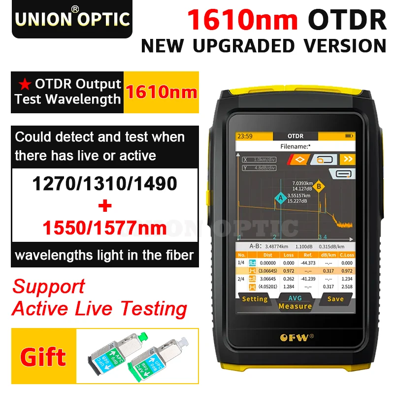 Ini-Pro Live S OTDR 1610n 22dB 4.3 Inches Touch Screen Test Rang 5 - View #6