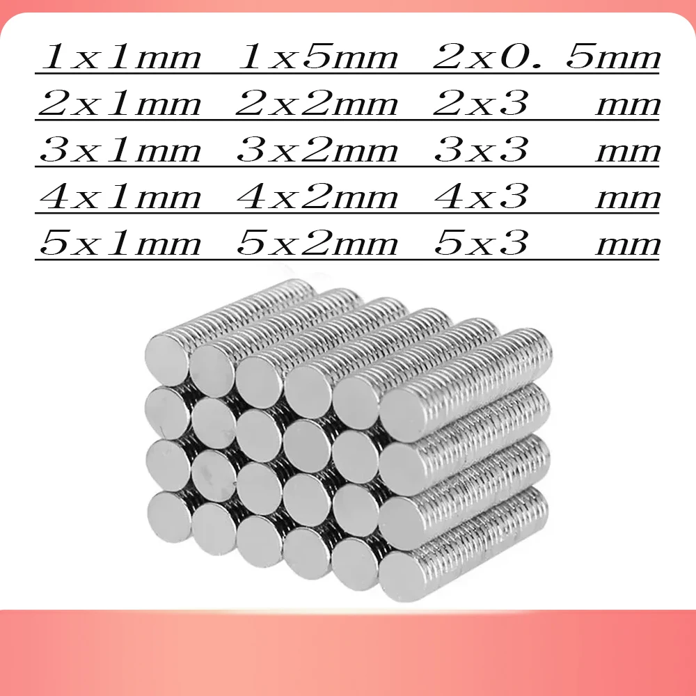 round magnets 3x1 Mini Small Round Magnets 1*1 Neodymium Magnet Dia 2x1mm Permanent NdFeB Strong Powerful Magnets 4*1 mm 5*1 2*2 3*2 2*3 3*3