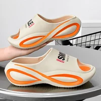 Fashion Men's Slippers Indoor Outdoor Sandals Beach Comfortable Slides Men Casual Shoes Flip-flops Women House Outdoor Slippers - Image 2