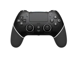 Wireless Gaming Controller with Hall Effect Joystick and Turbo Function - Bluetooth Gamepad for Enhanced Performance (Black and white)
