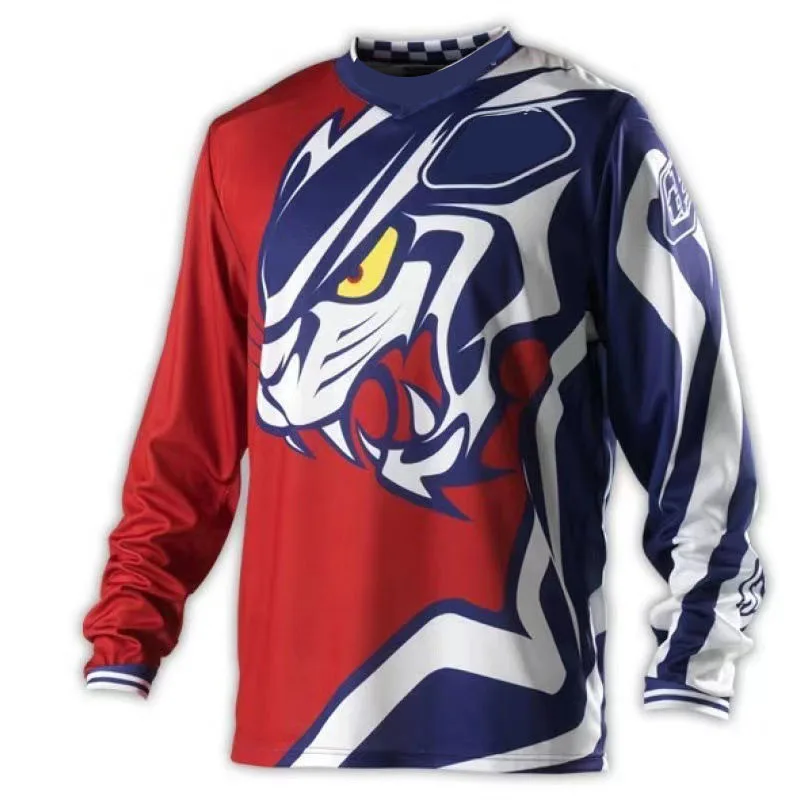 Kombinezon motocyklowy zjazdowy Sportowy kombinezon motocyklowy z filtrem przeciwsłonecznym Kombinezon rowerowy z długim rękawem Szybkoschnący T-Shirt Camisetas Motocross