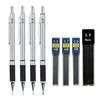 Metal Mechanical Pencil set with pencil grip Leads Art Drawing Student Office Supplies 0.5/0.7/0.9/2.0mm Automatic Pencil 1