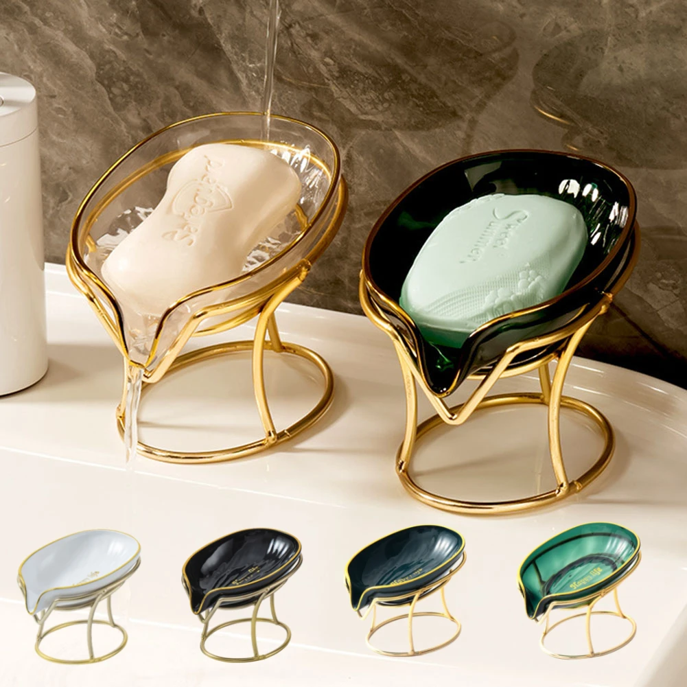 Light Luxury Style Creative Soap Box Bathroom Toilet Household Drain Free Perforated Soap Rack Soap Dish Tray| | - AliExpress