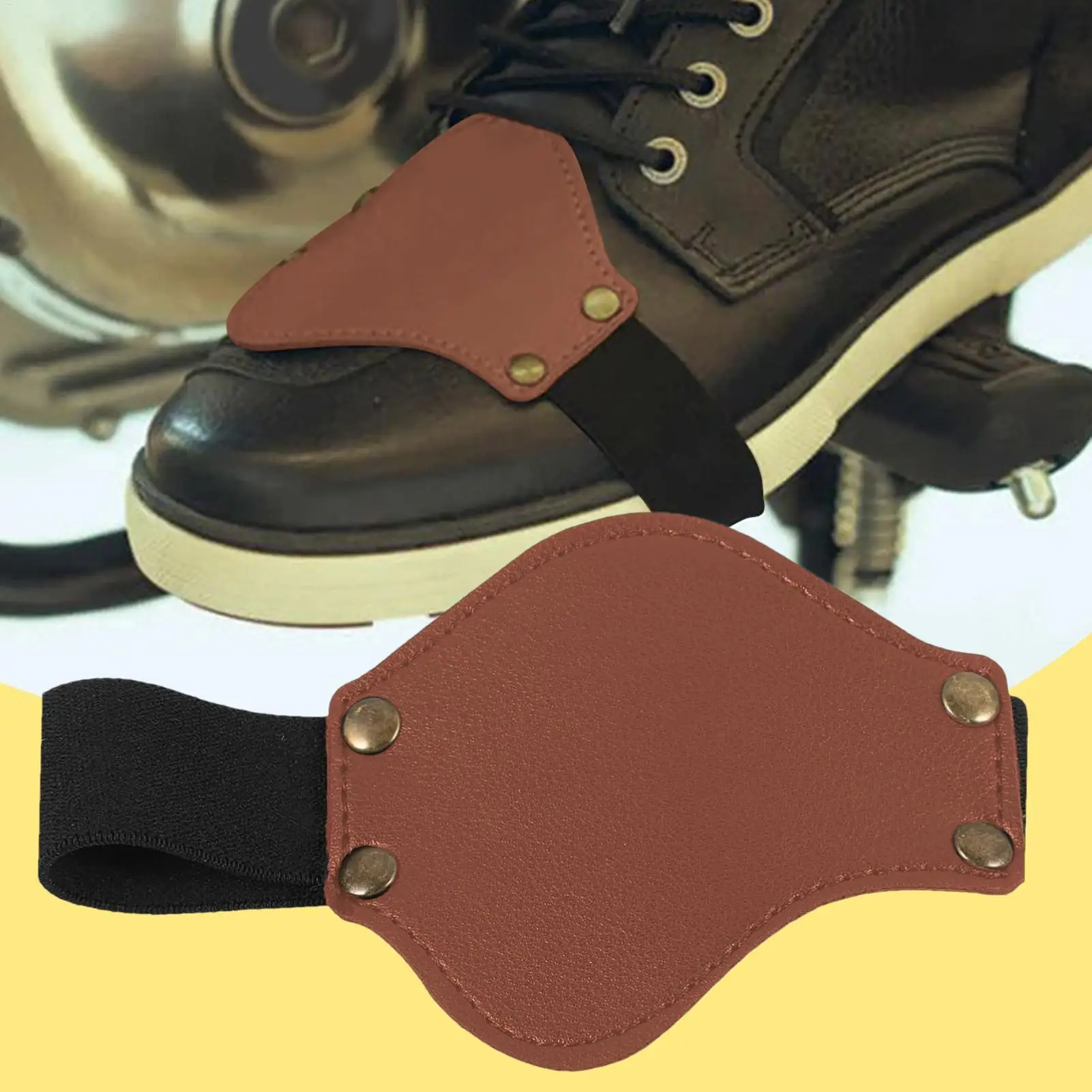 오토바이 신발 커버 기어 변속 부츠 패드 방수 시프터 보호 커버 오토바이 액세..