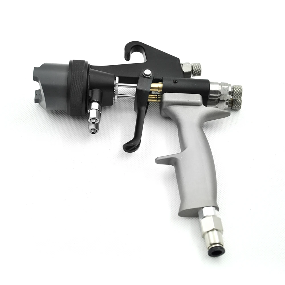 Spray on Chrome Silver Effect Dual Nozzle Spray Gun Double Head Spray Gun condello laser nozzle ecu eu double chrome plated layers dia 25 caliber 4 0 6 0 10 0mm for precitec fiber laser cutting head