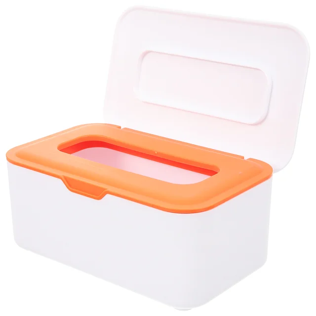 Convenient and Stylish: Storage Boxes with Lid Small Baby Wet Tissue Case Portable Wipe Dispenser Wipes Container Holder