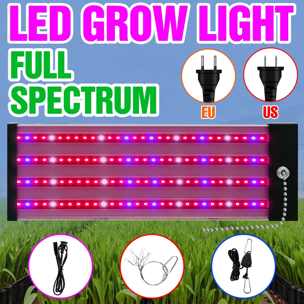 

Led Full Spectrum Plants Grow Lamp Quantum Board Light Hydroponic 300W 200W 100W Greenhouse Phytolamp For Seedlings Grow Tent