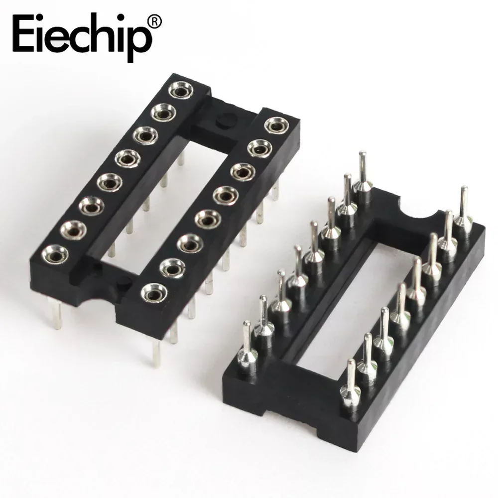 10PCS Circular IC Socket Set - 2.54mm Pin Connector Assortment