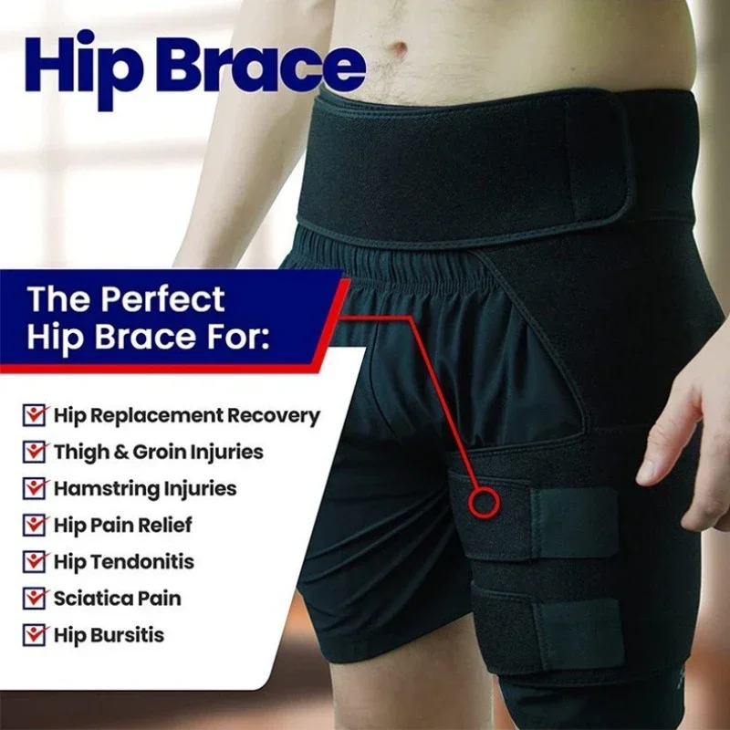 Sciatica Nerve Pain Relief Thigh Compression Brace for Hip Joints Arthritis Groin Wrap Brace Protector Belt Legwarmers New 2