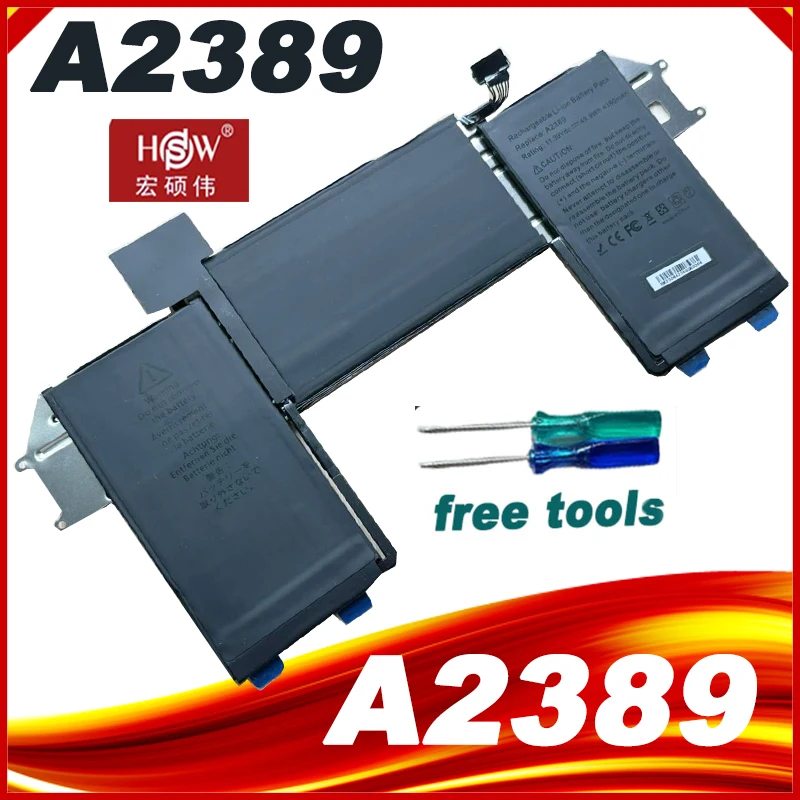 A2389 Batteria A2337 Per Macbook Air M1 13-Inch 2020 Anno Emc3302 A2337 Emc3598 Mgn63Ll Mgn73Ll Mwtj2