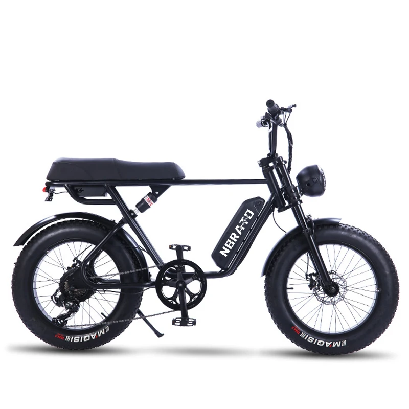 

Best Cheap Scrambler Style 20x4.0 Wheel Fat Electric Ebike 48V 500Watt Off Road E-bike Ordinary Pedal Dual Disc Brake For Sale