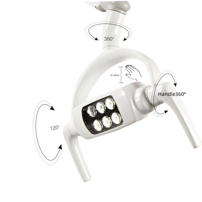 

Den ta l Lab LED Lamp 6 Bulbs Oral Light for Denta l Unit With Sensor Manual Switch Den ta l Laboratory Lighting