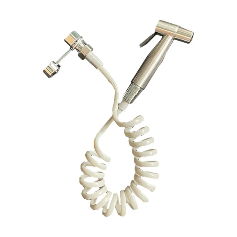 Handheld wash Bidet Spraver Set 304 Stainless SteeSpray Gun Shower Pressurizing Handheld Toilet spray gun shower Self Cleaning 6