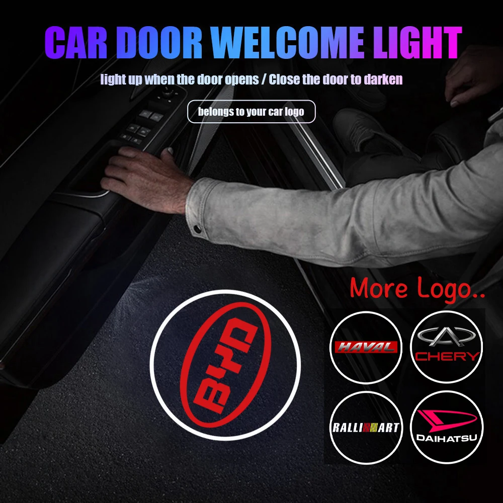 Luce Dell'Emblema Della Portiera Dell'Auto Lampada Di Benvenuto Proiettore Laser Accessori Auto Per Jaguar Xf Xe F-Pace X-Type F-Pace I-Pace Xjs Xfl E