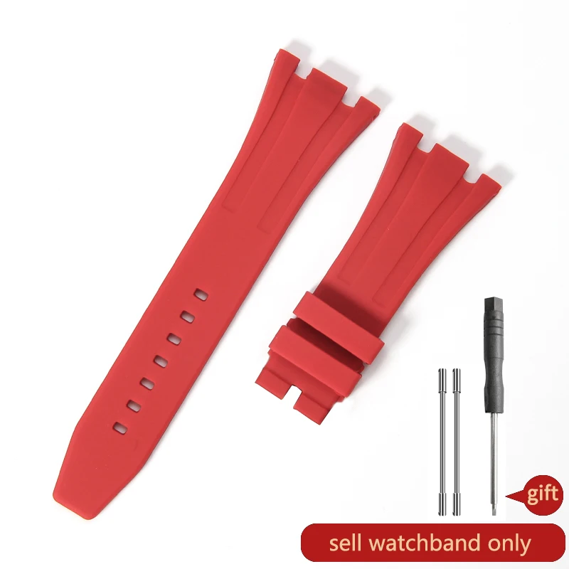 Premium Silicone Waterproof Watch Band for Luxury Timepieces - 26mm Strap