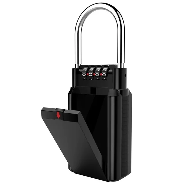 ombination Lock Box Key Storage Lock Box 4-Digit Combination Lock Waterproof Key Password Box 1